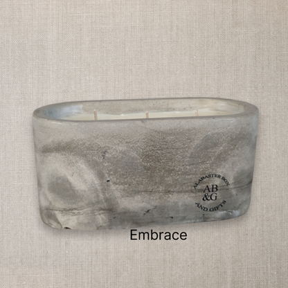 Concrete coconut wax candle 11oz. (Embrace)