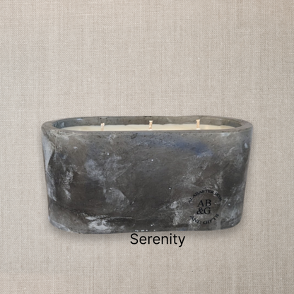 Concrete coconut wax candle 11oz. ( Serenity)