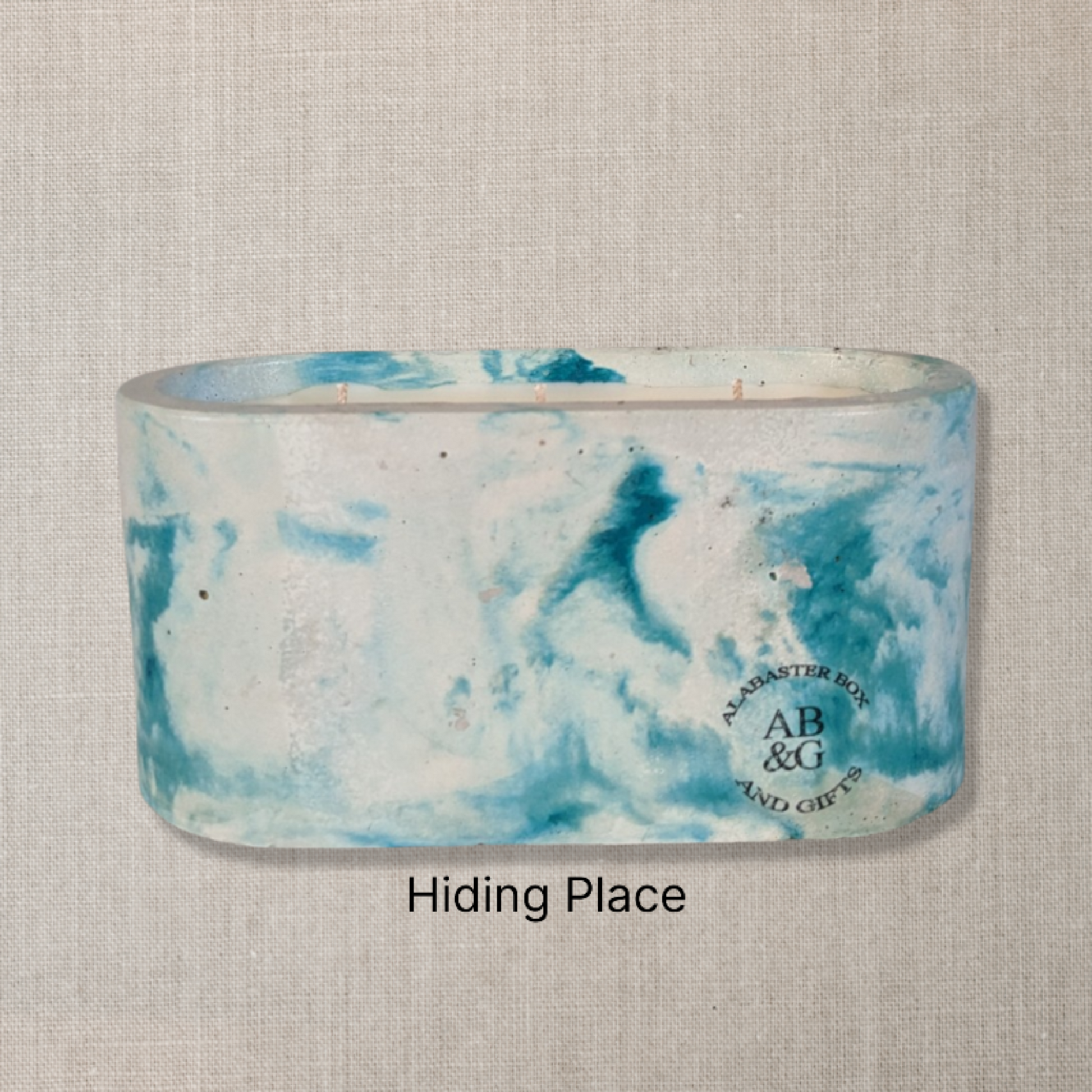 Concrete coconut wax candle 11oz. (Hiding Place)